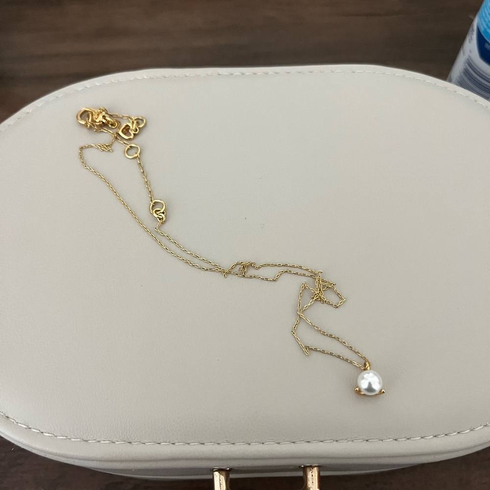 Kate Spade Gold Pearl Pendant Necklace